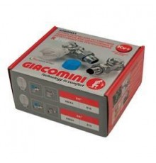 Комплект для подключения радиаторов, Giacomini, R470F-KV, термостатический, прямой, DN-20, 3/4, 3/4, ВН, PN, бар-10, T°C -от -10 до +120, латунь, с увеличенным проходом, в комплекте: термостатическая головка, термостатический клапан, отсечной клапан