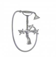 Nicolazzi Half Dome Crystal Смеситель для ванны с душем настенный на 2 отверствия, излив: 155 мм цвет: хром  . 1401CR93
