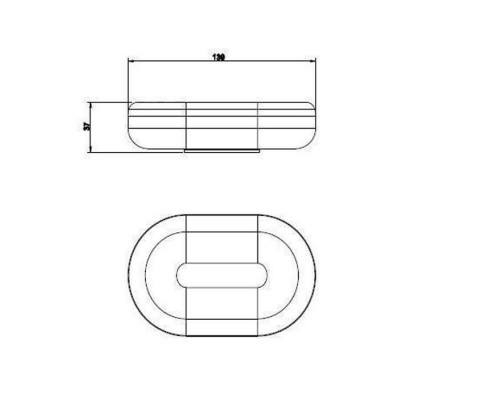 Gessi Goccia Мыльница настольная, цвет: белый. 38025#031