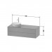 Duravit White Tulip Тумбочка подвесная 130x55х40.8см., раковина, 2 ящика, цвет: белый высокоглянцевый. WT4987R8585,  2362430079