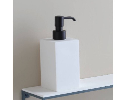 Bertocci Officina 02 Дозатор для жидкого мыла, настольный композит, цвет: белый матовый/черный матовый. 145 0748 0800