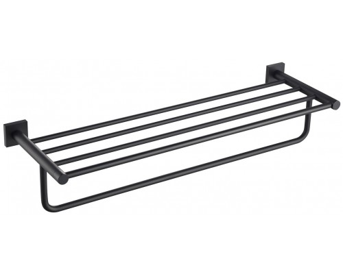 Timo 12058/03 Selene Полка для банных полотенец, L=600 мм, черный 12058/03