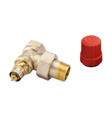 Клапан угловой Danfoss RTR-N для двухтрубной насосной системы отопления. 013G7015