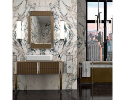 Oasis Rialto Комплект мебели напольный, №4, L116xP51x H:200см, цвет: metallic Gianduia/хром. Oasis Rialto Комплект мебели напольный, №4, L116xP51x H:200см, цвет: metallic Gianduia/хром.