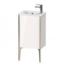 Duravit XViu Тумба напольная, 41x29x59.4см, с раковиной, 1 дверь, (петли слева), цвет: белый глянцевый/champagne matt. 0723430000,  XV9714B1,  XV4480LB122