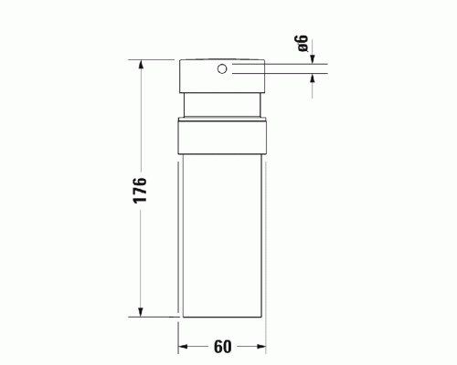 Duravit Starck T Дозатор для мыла, подвесной, цвет: хром. 0099351000 Duravit Starck T Дозатор для мыла, подвесной, цвет: хром. 0099351000