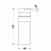 Duravit Starck T Дозатор для мыла, подвесной, цвет: хром. 0099351000