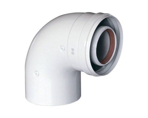 Коаксиальный отвод 90° Baxi Ø60/100 без муфты. KHG71410151-