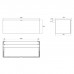 Emco Vanity units Тумба с раковиной, 120.8х52.1хh44см., с 1 отв., подвесная, 1 ящик со стекл фасадом, ручка хром, корпус лак, цвет: черный