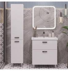 Мебель для ванной комнаты SanStar Gretta 60 напольная, белая, раковина Kirovit Фостер 60