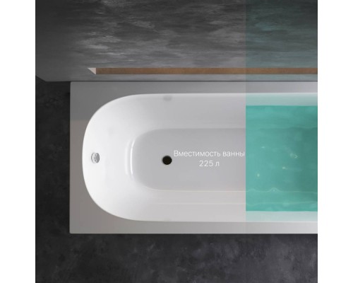 W72A-180-080W-A2 Ванна акриловая 180х80 см