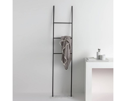 Bertocci Carrarino Полотенцедержатель-лестница 40хh170см., на мраморном основании, цвет: черный мрамор/черный матовый. 124 4430 0800