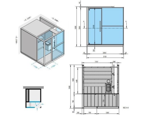 Effegibi Logica S Сауна с душем 214x250x226см, пристенная, цвет: Soft Sand. LO 20 01 0002 Effegibi Logica S Сауна с душем 214x250x226см, пристенная, цвет: Soft Sand. LO 20 01 0002