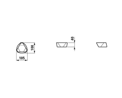 Laufen Home collection Керамическая чаша 105х100х40 мм TRIO TRAY, настольная, цвет: белый. 8.7777.5.000.000.1 Laufen Home collection Керамическая чаша 105х100х40 мм TRIO TRAY, настольная, цвет: белый. 8.7777.5.000.000.1