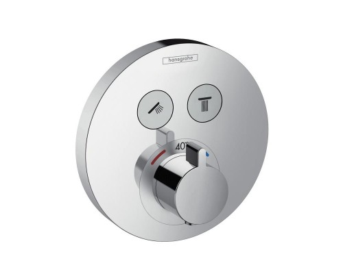 HG 15 743 000 ShowerSelect S Термостат для 2х потребителей (внешняя монтажная часть)