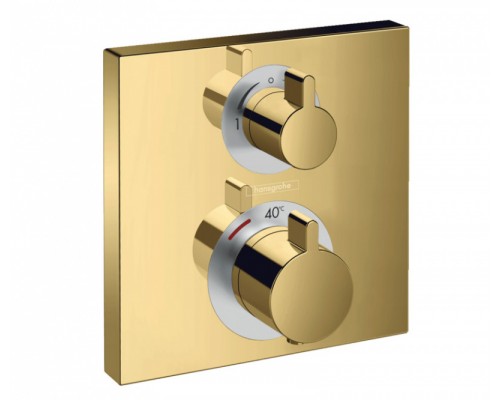 HG 15 714 990 Ecostat Square Термостат для 2х потребителей (внешняя монтажная часть) 15714990