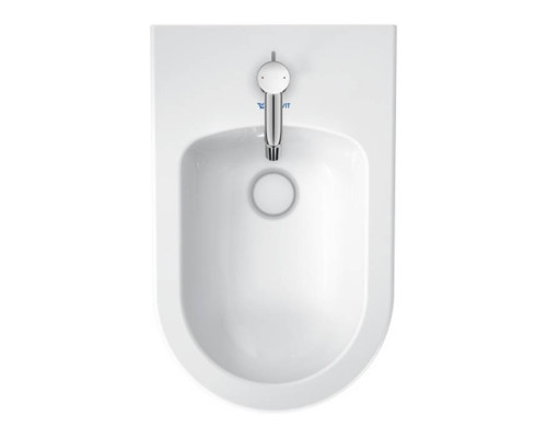Duravit White Tulip Биде напольное 37x58х42 см, с переливом, с 1 отв., цвет: белый. 2293100000