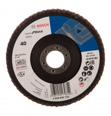 Круг тарельчатолепестковый Bosch Ф125 Expert for Metal угловой K40 (716)