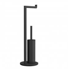 Gessi Emporio accessories Стойка с держателем для туалетной бумаги и ершиком, цвет: Black XL. 38942#299