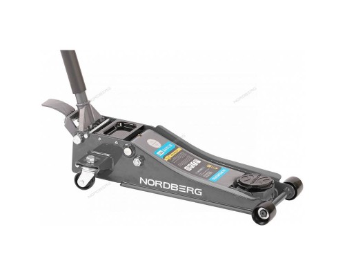 Домкрат подкатной  супернизкий подхват, педаль NORDBERG N32032G 3,2 т