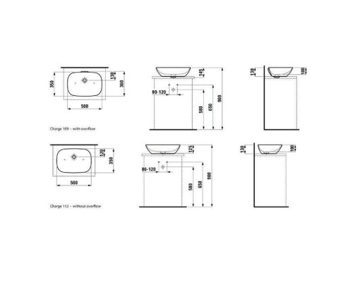 Laufen INO Раковина-чаша 50х35х13 см, без отв., покрытие LLC, цвет: белый. 8.1230.2.400.109.1 Laufen INO Раковина-чаша 50х35х13 см, без отв., покрытие LLC, цвет: белый. 8.1230.2.400.109.1