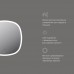 M8FMOX0551WGS Зеркало универсальное с контурной LED-подсветкой, ИК- сенсором, квадрат, 55 см