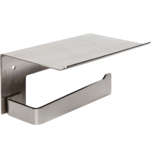 Держатель туалетной бумаги Mediclinics Aura AI2003CS с полкой для телефона, satin finish