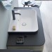 Duravit Happy D.2 Plus Тумба подвесная 100x55х40.8см с раковиной, 2 ящика, цвет: stone grey satin matt/Anthracite matt/белый. 2360606100, HP497109292, HP031E08080