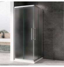 Душевой уголок Abber Schwarzer Diamant AG02080MH 80x80, профиль хром матовый, стекло матовое
