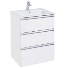 Roca A857404806 The Gap Тумба под умывальник подвесная, 3 ящика, 585х741х453 мм, Белый глянец A857404806