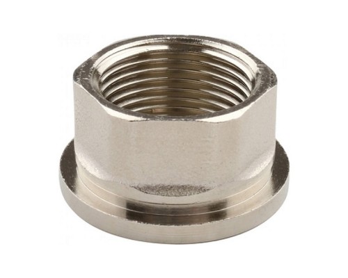 Муфта разъёмная латунная никелированная Tiemme 1/2 ВРх1/2 ВР с плоской прокладкой. 1500374