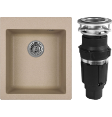Комплект Мойка кухонная Granula 4201, песок + Измельчитель Bone Crusher BC 610-AS
