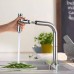 Hansgrohe Metris Select M71 Смеситель для кухни, 2 отв., с вытяжным изливом, цвет: хром. 73819000