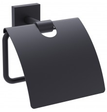 Timo 12042/03 Selene Держатель туалетной бумаги, с крышкой, черный 12042/03