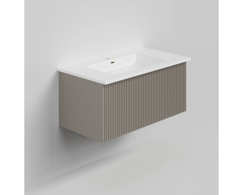 Тумба с раковиной La Fenice Terra 80 подвесная, cappuccino, раковина Slim Line 80 см Тумба с раковиной La Fenice Terra 80 подвесная, cappuccino, раковина Slim Line 80 см