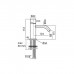 Cisal X32 Смеситель для раковины, на 1отв., излив 13см., цвет: Brushed Stainless Steel. X1000504D1