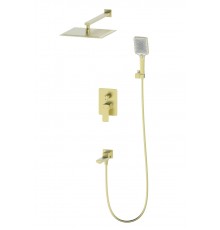 Душевой комплект Wonzon   Woghand WW-88939003-BG, С ВНУТРЕННЕЙ ЧАСТЬЮ, брашированное золото