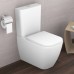 Duravit Happy D2 Унитаз напольный, 36,5х63 см,, с бачком 6 л , механизмом цвет хром,  с креплением, двойного смыва подключение снизу слева, цвет: белый. 2134090000,  0934000005
