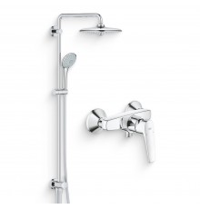 Душевой комплект Смеситель для душа Grohe BauFlow 23632000 + Стойка Euphoria 27421002