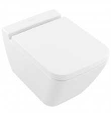 VilleroyBoch Finion Унитаз подвесной 37.5х56х35см., CeramicPlus, цвет: альпийский белый. 4664R0R1