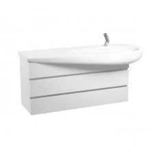 Laufen Alessi One Тумба с раковиной, 120х50см, с 2 выдвиж. ящиками, подвесная, покрытие LLC, цвет: белый глянцевый. 4.2450.0.097.631.1,  8.1497.4.400.104.1