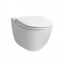 Laufen Cleanet Riva Унитаз-биде подвесной 60х39.5х40.5см, безободковый, пульт управления, с сиденьем, покрытие LCC, цвет: белый матовый. 8.2069.1.757.000.1