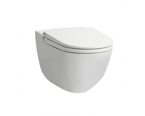 Laufen Cleanet Riva Унитаз-биде подвесной 60х39.5х40.5см, безободковый, пульт управления, с сиденьем, покрытие LCC, цвет: белый матовый. 8.2069.1.757.000.1 Laufen Cleanet Riva Унитаз-биде подвесной 60х39.5х40.5см, безободковый, пульт управления, с сиденьем, покрытие LCC, цвет: белый матовый. 8.2069.1.757.000.1