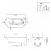 DevonDevon Bayswater Ванна встроенная чугунная овальная  165x75xh46 cм, цвет: белый. SFD67cr,  BAYSWATER16