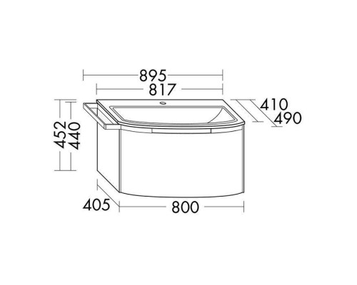 Burgbad Yso Комплект подвесной мебели 89.5x49x45 см, цвет песочный глянцевый с полотенцедержателем слева. цвет: хром.. SFAF081 L F2141 C0001*3 holes, SPHA080 K0389 Burgbad Yso Комплект подвесной мебели 89.5x49x45 см, цвет песочный глянцевый с полотенцедержателем слева. цвет: хром.. SFAF081 L F2141 C0001*3 holes, SPHA080 K0389