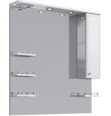 AQ Ba.02.10 Барселона Панель с зеркалом, шкафчиком и подсветкой, 10011079176 мм Ba.02.10