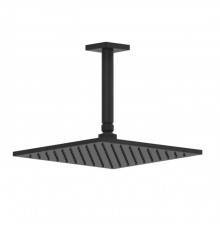 Gessi Rilievo Потолочная душевая головка шарнирная 250x250 мм на 1/2, цвет: nero XL. 59155#299