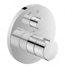 Duravit C.1 Смеситель термостатический для ванны, встраиваемый, с запорным переключателем, цвет: хром. GK0900000000,  C15200014010