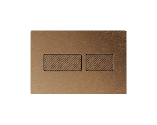 TECEsolid. Панель смыва, металл, бронза, с текстурой ромбы 9240435
