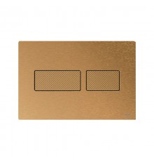 TECEsolid. Панель смыва, металл, латунь, с текстурой ромбы 9240436